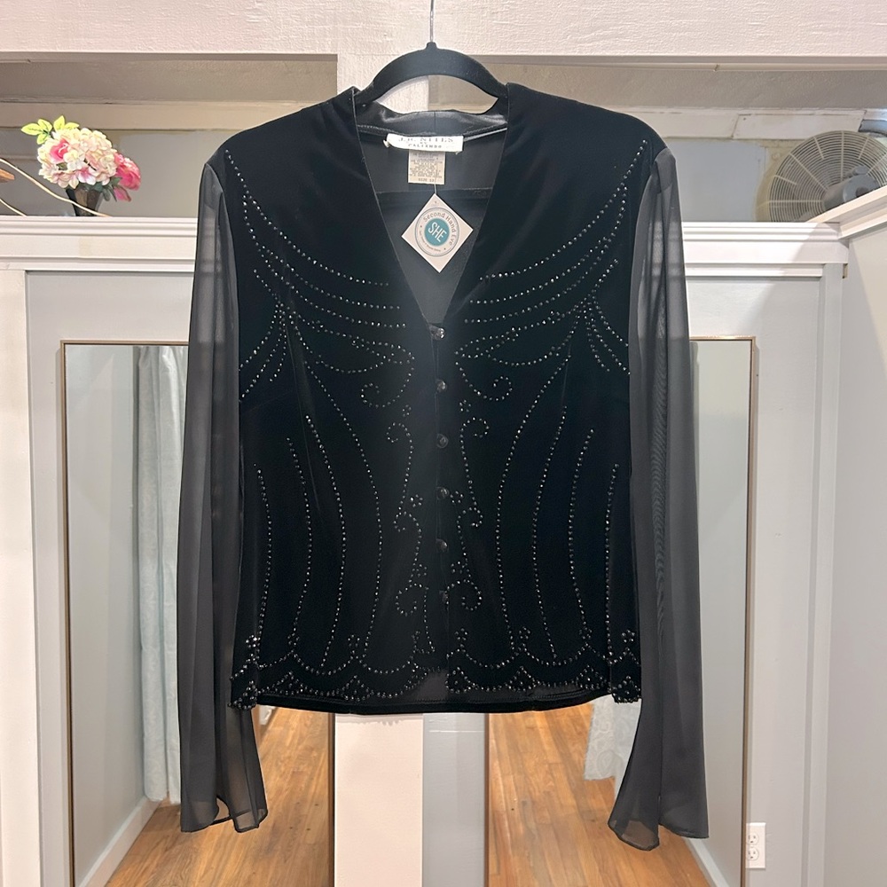 Vintage Velvet Blouse